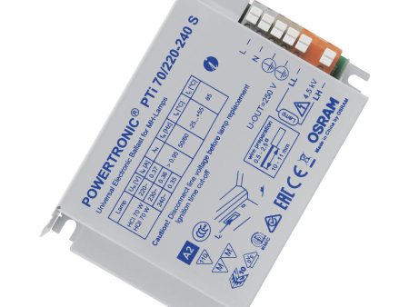 Osram PTi 70 220-240 S POWERTRONIC INTELLIGENT PTi S | ECG for HID lamps, for installation in luminaires Online Sale