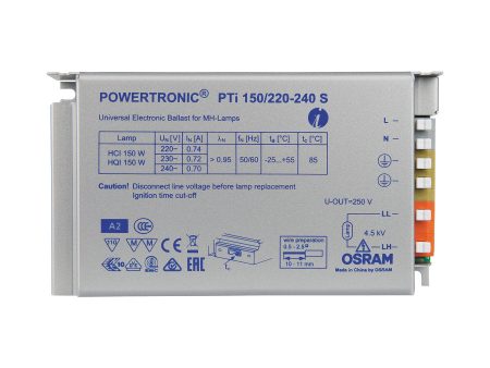 Osram PTi 150 220-240 S POWERTRONIC INTELLIGENT PTi S | ECG for HID lamps, for installation in luminaires Cheap