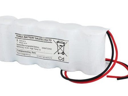 Yuasa 5DH4-0L3 - Emergency Battery 5 Cell Side by Side c w Leads Supply