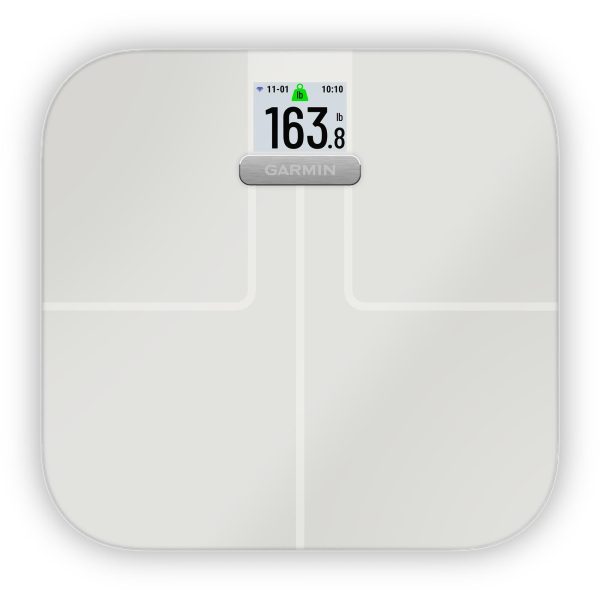 Garmin Index S2, Smart Scale with Wireless Connectivity, Measure Body Fat, Muscle, Bone Mass, Body Water% and More, White Cheap