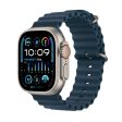 Apple Watch Ultra 2 GPS + Cellular, 49mm Titanium Case with Blue Ocean Band - MREG3LW A (2024) Discount