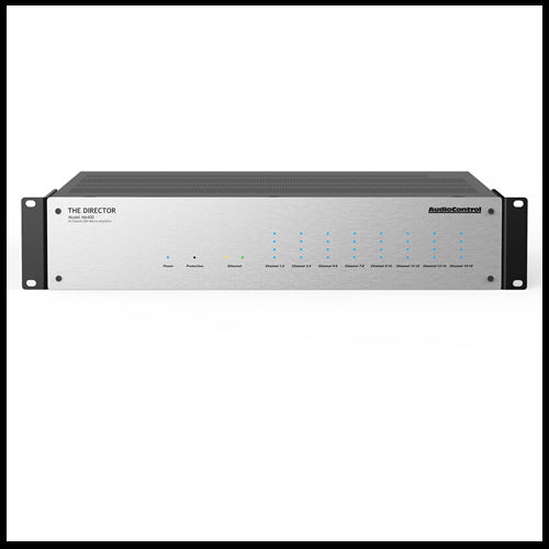 AUDIO CONTROL The Director® Model M6400 16 Channel Network Amplifier with Signal Matrix & Volume Control on Sale