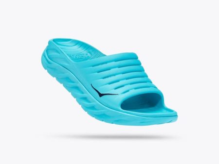 Hoka Ora Recovery Slide (Unisex) - Scuba Blue   Bellwether Blue - Size M12 W14 Fashion