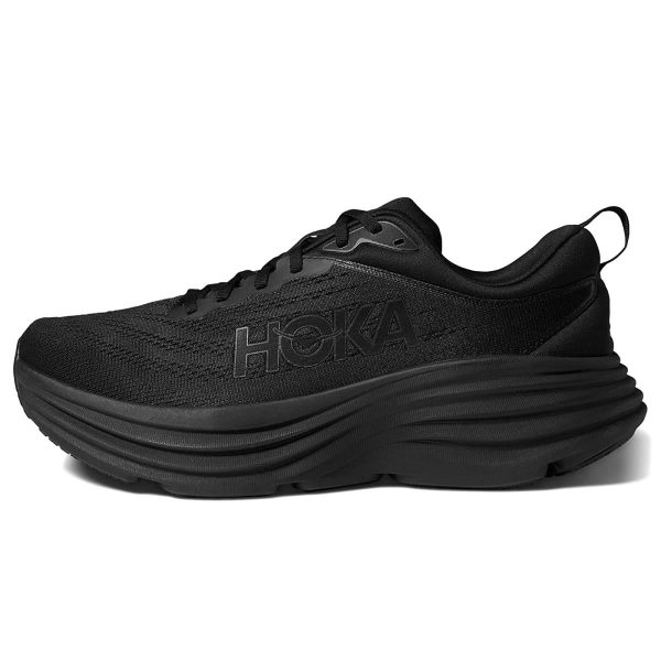 Hoka Bondi 8 Men s (Wide) Everyday Running Shoe - Black   Black - Size 12EE For Sale