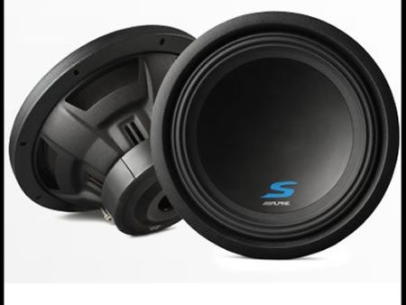 ALPINE S-W12D4  12  Dual Voice Coil (4 Ohm) High Performance Subwoofers For Discount