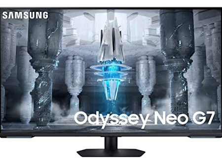 (Open Box) SAMSUNG LS43CG702NNXZA 43-Inch Odyssey Neo G7 Series 4K UHD Smart Gaming Monitor, 144Hz, 1ms, VESA Display HDR600, Quantum Matrix Technology, AMD FreeSync Premium Pro, 2023 on Sale