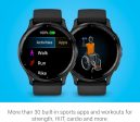 Garmin Venu 3 Smartwatch - Slate Stainless Steel Bezel with Black Case and Silicone Band Hot on Sale