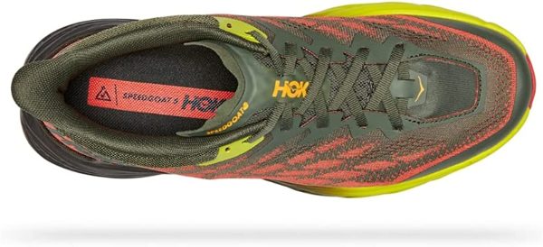 Hoka Speedgoat 5 Men s Trail Running Shoe -Thyme   Fiesta - Size 8.5 Discount