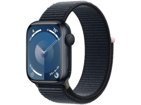 Apple Watch Series 9 GPS 41mm Midnight Aluminum Case with Midnight Sport Loop (2024) Online now