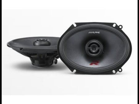 ALPINE R-S68  6 x 8  Coaxial 2-Way Speakers Discount