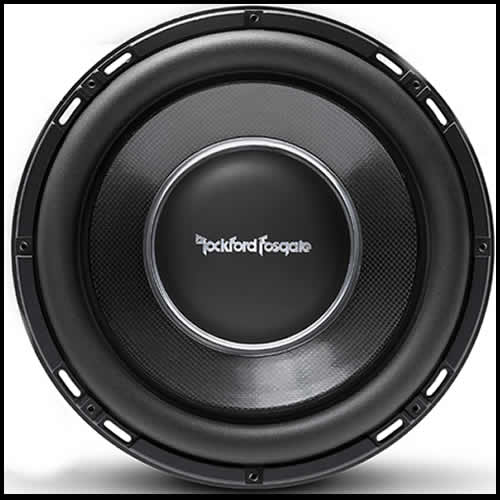 ROCKFORD FOSGATE Power 12  T1 Slim Single 2-Ohm Subwoofer For Cheap