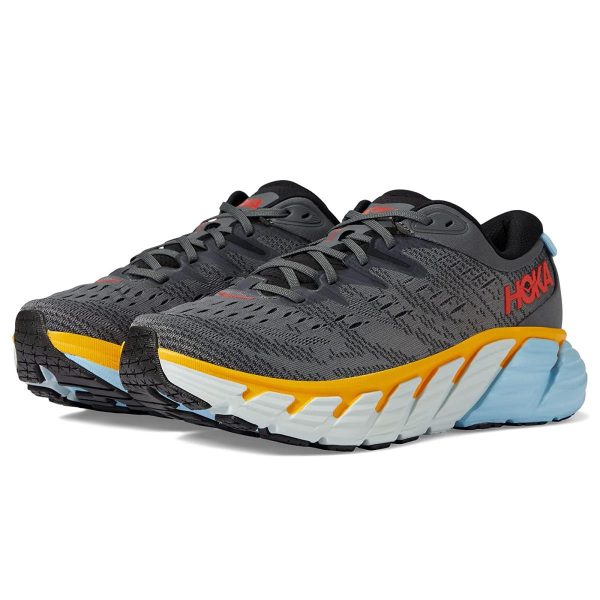 Hoka Gaviota 4 Men s Everyday Running Shoe - Castlerock   Anthracite - Size 9.5 For Discount