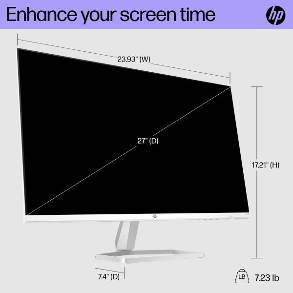 HP Series 5 27-in FHD Computer Monitor, Full HD, IPS Panel, 1500:1 Contrast, 300 nits, Eye Ease with Eyesafe Certification, 527sa Online Sale