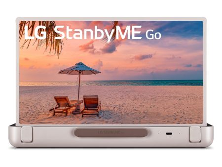 LG 27-in StanbyMe Go 1080p Portable Touchscreen Computer Monitor 27ART10AKPL, Calming Beige For Cheap