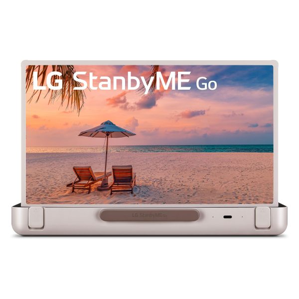 LG 27-in StanbyMe Go 1080p Portable Touchscreen Computer Monitor 27ART10AKPL, Calming Beige For Cheap