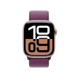 Apple Watch Series 10 GPS 42mm Rose Gold Aluminum Case with Plum Sport Loop - MWWK3LW A (2024) on Sale