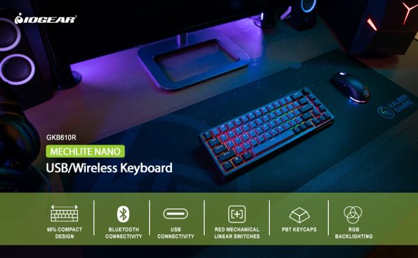 IOGEAR MECHLITE NANO USB Wireless Keyboard For Cheap