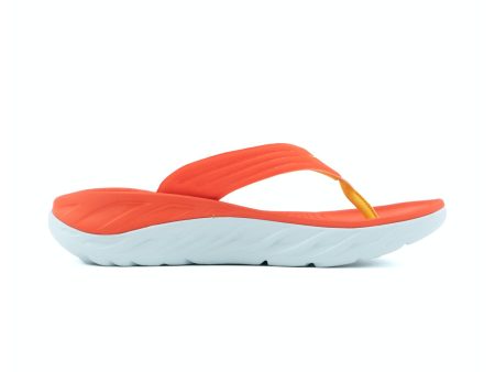 (Open Box) Hoka Ora Recovery Men s Flip Sandal -- Fiesta   Amber Yellow - Size 11 Fashion