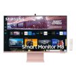 LS27CM80PUNXZA 27  M80C UHD HDR Smart Computer Monitor Screen with Streaming TV, Slimfit Camera Included (LS27CM80PUNXZA), Sunset Pink For Sale