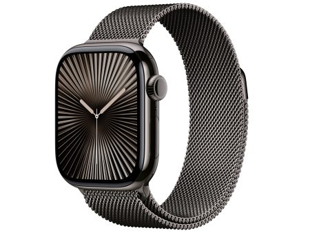 Apple Watch Series 10 GPS + Cellular 42mm Slate Titanium Case with Slate Milanese Loop - MX053LW A (2024) Cheap